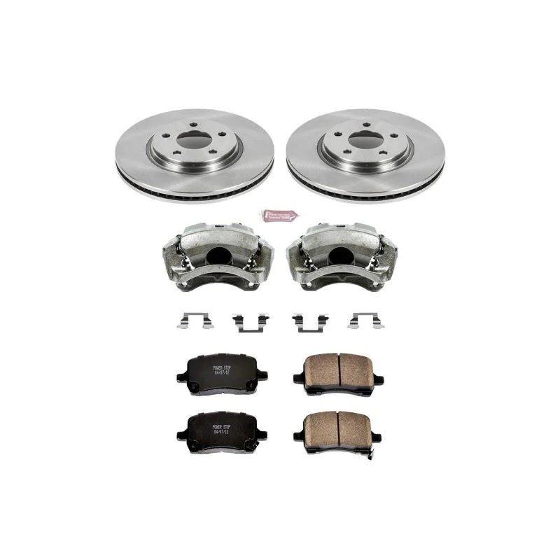 PowerStop Front Autospecialty Brake Kit w/Calipers fits 2004 Chevrolet Malibu / 2008 Chevrolet Malibu Classic / 2004-2008 ...
