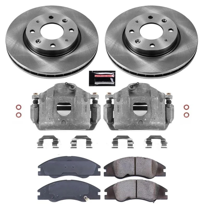 PowerStop Front Autospecialty Brake Kit w/Calipers fits 2004-2009 Kia Spectra / SPECTRA5