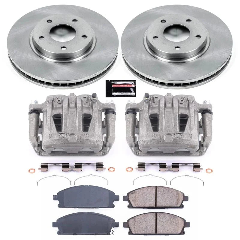 PowerStop Front Autospecialty Brake Kit w/Calipers fits 2005-2009 Nissan Quest / 2004-2009 Nissan Quest S