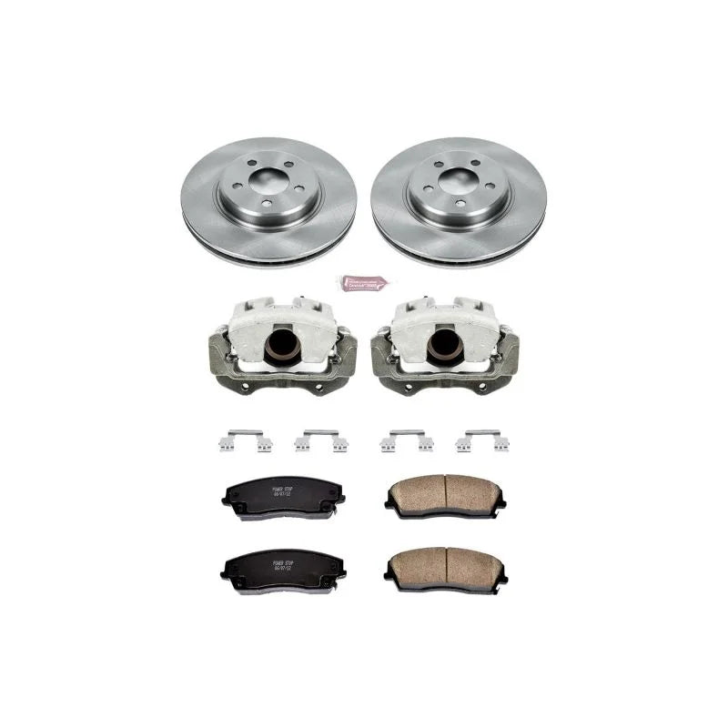 PowerStop Front Autospecialty Brake Kit w/Calipers fits 2005-2010 Chrysler 300 / 2008 Chrysler 300 LX / 2005-2011 Chrysler...