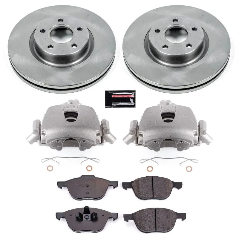 PowerStop Front Autospecialty Brake Kit w/Calipers fits 2006-2013 Volvo C70 / 2004-2011 Volvo S40 / 2005-2011 Volvo V50