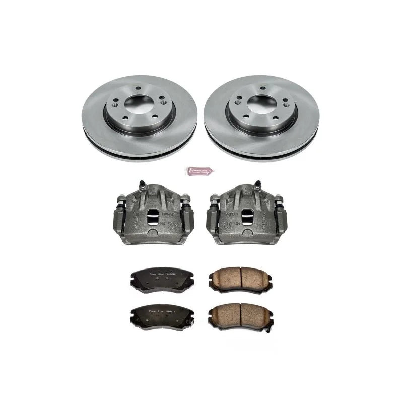 PowerStop Front Autospecialty Brake Kit w/Calipers fits 2007-2010 Hyundai Elantra