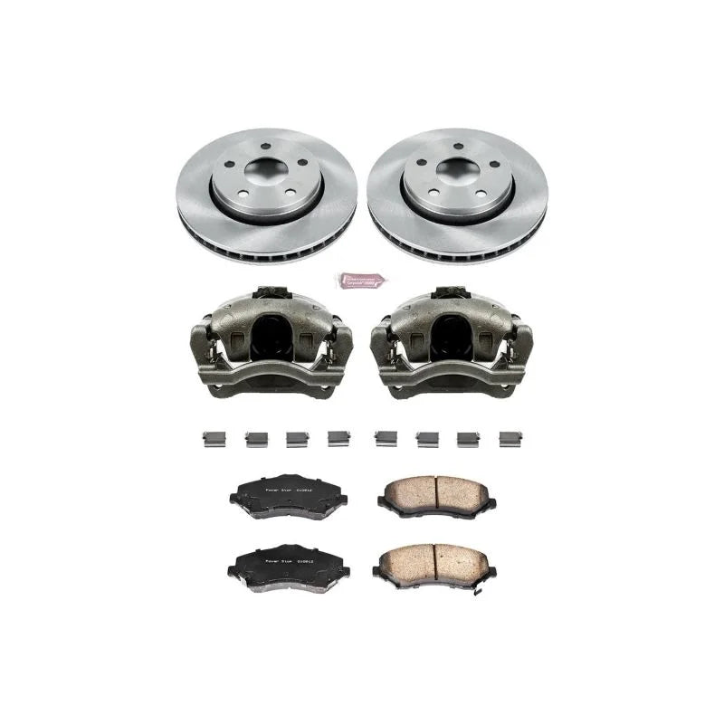 PowerStop Front Autospecialty Brake Kit w/Calipers fits 2007-2018 Jeep Wrangler / Wrangler JK