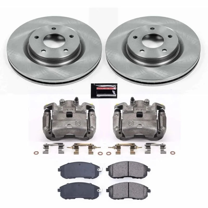 PowerStop Front Autospecialty Brake Kit w/Calipers fits 2011-2017 Nissan Juke / 2019 Nissan Sentra