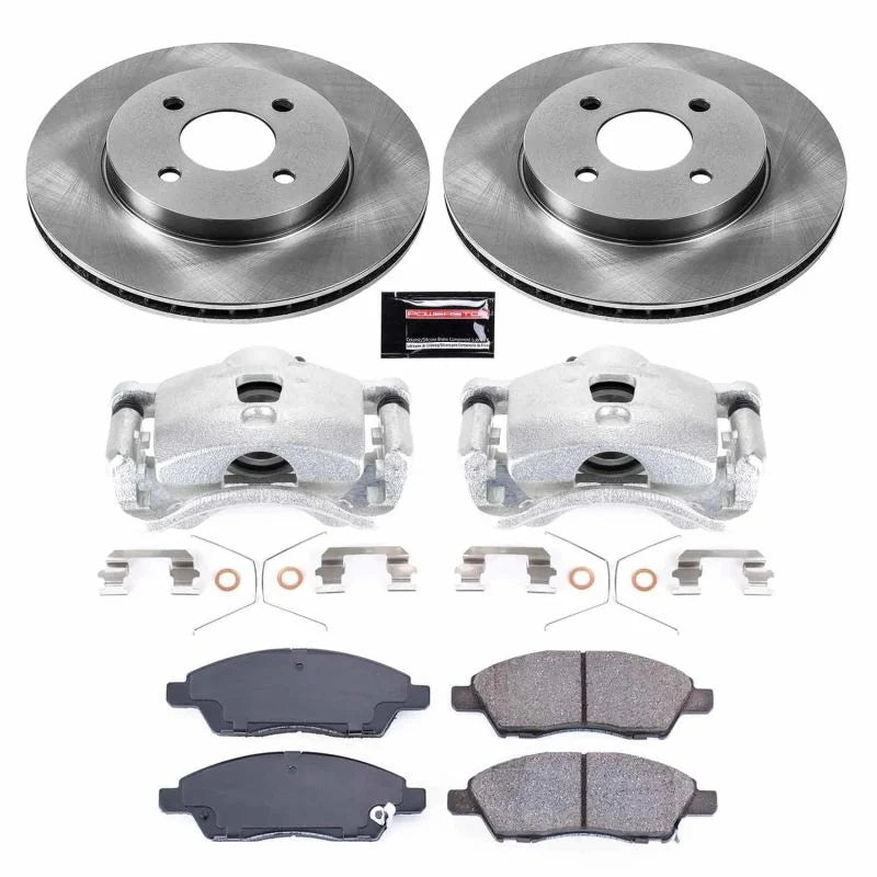 PowerStop Front Autospecialty Brake Kit w/Calipers fits 2012 Nissan Versa 1.6 S