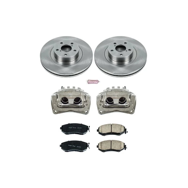 PowerStop Front Autospecialty Brake Kit w/Calipers fits 2013-2016 Scion FR-S / 2016 2017 Subaru Crosstrek / 2010-2018 Suba...