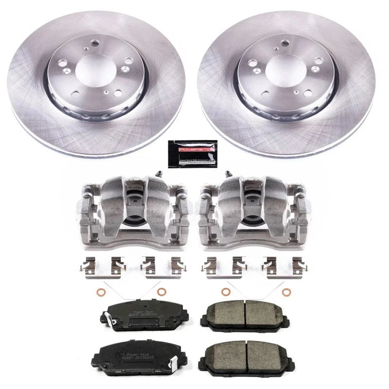 PowerStop Front Autospecialty Brake Kit w/Calipers fits 2014-2020 Acura Rlx / 2014 Acura Rlx SPORT Hybrid Sh-awd