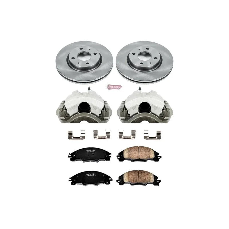 PowerStop Front Autospecialty Brake Kit w/Calipers fits Ford Focus / 2008-2011 Ford Focus S / 2009-2011 Ford Focus SEL