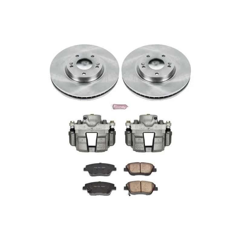 PowerStop Front Autospecialty Brake Kit w/Calipers fits Hyundai Sonata / 2010-2014 Hyundai Sonata Gls / 2011-2015 Hyundai ...