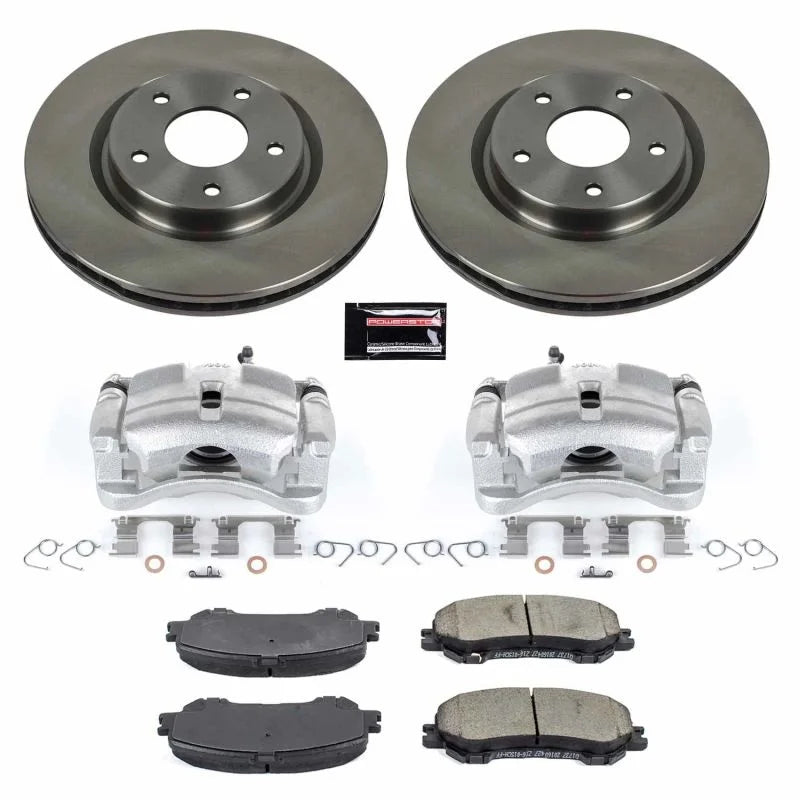 PowerStop Front Autospecialty Brake Kit w/Calipers fits Nissan Rogue / 2014-2020 Nissan Rogue S / 2017-2022 Nissan Rogue S...
