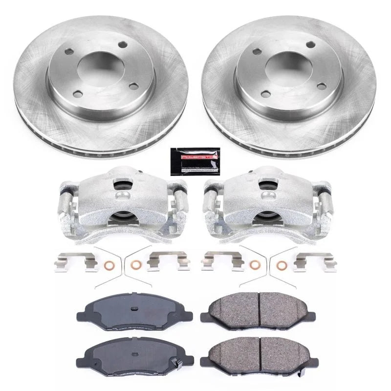 PowerStop Front Autospecialty Brake Kit w/Calipers fits Nissan Versa / 2009-2011 Nissan Versa 1.6