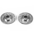 Load image into Gallery viewer, PowerStop Front Drilled &amp; Slotted Rotor - Pair fits 1998 Volkswagen Passat Gls - Main Product View