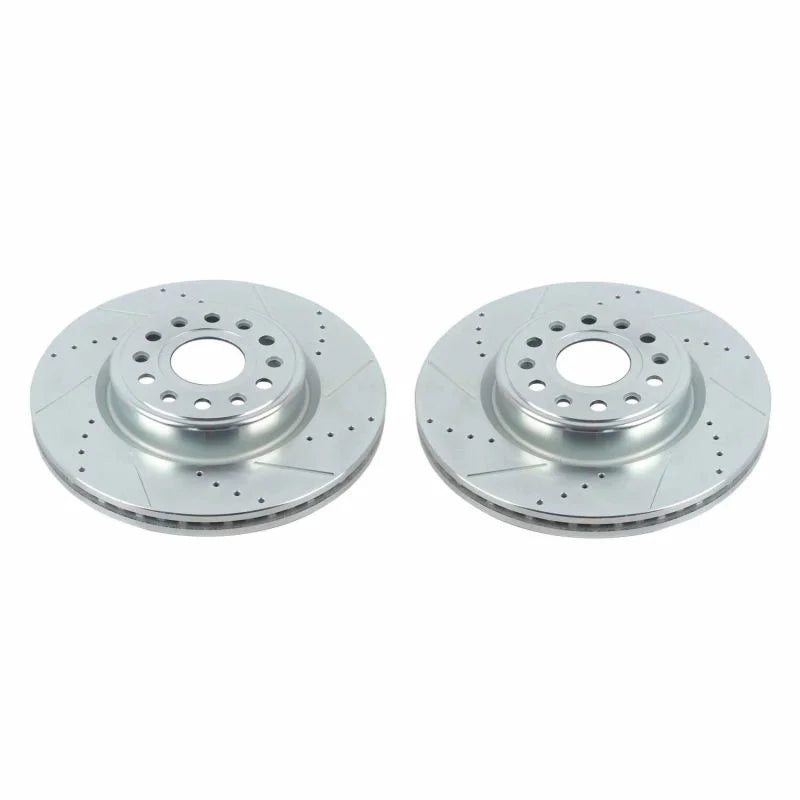 PowerStop Front Drilled & Slotted Rotor - Pair fits 2019-2025 Ram 1500