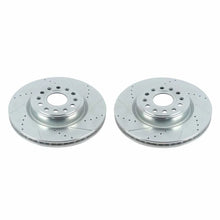 Load image into Gallery viewer, PowerStop Front Drilled &amp; Slotted Rotor - Pair fits 2019-2025 Ram 1500