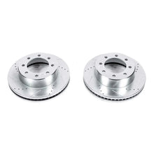 Load image into Gallery viewer, PowerStop Front Drilled &amp; Slotted Rotor Pair fits 2009-2025 Ram 2500 / 2009-2022 Ram 3500 - Main Product View