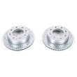 Load image into Gallery viewer, PowerStop Front Drilled &amp; Slotted Rotor Pair fits 2011-2024 Chevrolet Silverado 2500 / 2011-2024 Chevrolet Silverado 3500 ...