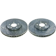 Load image into Gallery viewer, PowerStop Front Drilled &amp; Slotted Rotor - Pair fits 2019-2022 Mercedes-Benz A220 / 2020-2025 Mercedes-Benz CLA250 / 2021-2...