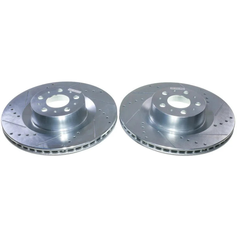 PowerStop Front Drilled & Slotted Rotor - Pair fits 2024 Tesla Y / 2020-2024 Tesla Y Long Range / 2020 Tesla Y Standard Range