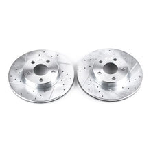 Load image into Gallery viewer, PowerStop Front Drilled &amp; Slotted Rotors Pair fits 1990-1997 Buick Skylark / 1990-1998 Buick Skylark Custom / 1992-1996 Ch...