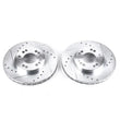 Load image into Gallery viewer, PowerStop Front Drilled &amp; Slotted Rotors Pair fits 1991-1996 Dodge Stealth / 1993-1997 Eagle Talon TSI / 1991-1999 Mitsubi...