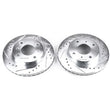 Load image into Gallery viewer, PowerStop Front Drilled &amp; Slotted Rotors Pair fits 1991-1996 Infiniti G20 / 1989-1994 1996-1998 Nissan 240SX / 2000-2006 N...
