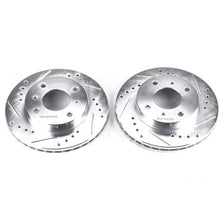 Load image into Gallery viewer, PowerStop Front Drilled &amp; Slotted Rotors Pair fits 1991-1996 Infiniti G20 / 1989-1994 1996-1998 Nissan 240SX / 2000-2006 N...