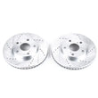 Load image into Gallery viewer, PowerStop Front Drilled &amp; Slotted Rotors Pair fits 1992-2001 Lexus ES300 / 1995-2004 Toyota Avalon Xl / 1995 Toyota Avalon...