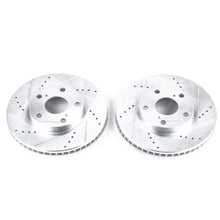 Load image into Gallery viewer, PowerStop Front Drilled &amp; Slotted Rotors Pair fits 1992-2001 Lexus ES300 / 1995-2004 Toyota Avalon Xl / 1995 Toyota Avalon...