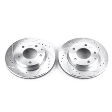 Load image into Gallery viewer, PowerStop Front Drilled &amp; Slotted Rotors Pair fits 1993-1997 Ford Probe / 1997 Ford Probe GTS / 1993-1996 Ford Probe SE / ...