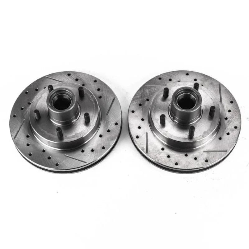PowerStop Front Drilled & Slotted Rotors Pair fits 1995-1997 Chevrolet Blazer / 1996 1997 Chevrolet Blazer LS / 1991-2003 ...