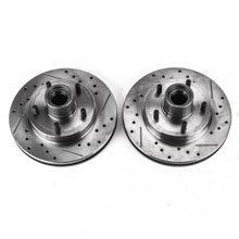 Load image into Gallery viewer, PowerStop Front Drilled &amp; Slotted Rotors Pair fits 1995-1997 Chevrolet Blazer / 1996 1997 Chevrolet Blazer LS / 1991-2003 ...