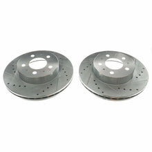 Load image into Gallery viewer, PowerStop Front Drilled &amp; Slotted Rotors Pair fits 1995-1997 Ford Crown Victoria / 1995-1997 Lincoln Town Car / 1995-1997 ...