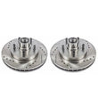 Load image into Gallery viewer, PowerStop Front Drilled &amp; Slotted Rotors Pair fits 1995-1999 Chevrolet C1500 / 1992-1999 Chevrolet C1500 Suburban / 1996-2...