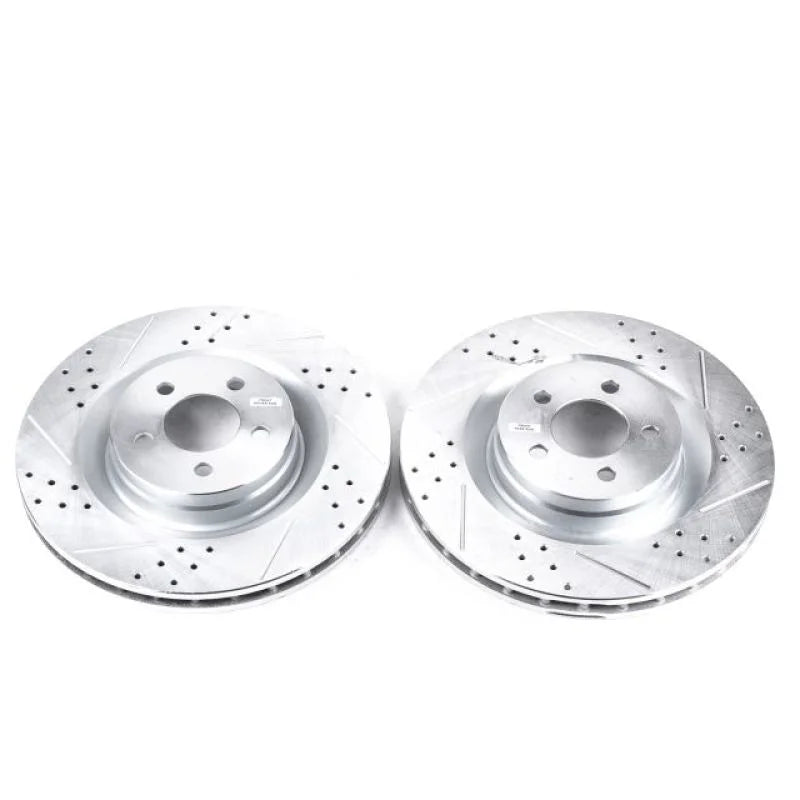 PowerStop Front Drilled & Slotted Rotors Pair fits 2005-2010 2023 Chrysler 300 / 2005-2010 2012-2014 Chrysler 300 C / 2008...