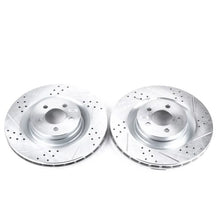 Load image into Gallery viewer, PowerStop Front Drilled &amp; Slotted Rotors Pair fits 2005-2010 2023 Chrysler 300 / 2005-2010 2012-2014 Chrysler 300 C / 2008...