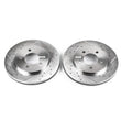 Load image into Gallery viewer, PowerStop Front Drilled &amp; Slotted Rotors Pair fits 2001 2002 Chrysler Prowler / 1997-2000 Chrysler Town &amp; / 2000 Chrysler ...