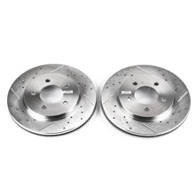 Load image into Gallery viewer, PowerStop Front Drilled &amp; Slotted Rotors Pair fits 2001 2002 Chrysler Prowler / 1997-2000 Chrysler Town &amp; / 2000 Chrysler ...