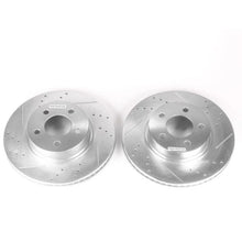 Load image into Gallery viewer, PowerStop Front Drilled &amp; Slotted Rotors Pair fits 2001-2005 Ford Explorer SPORT / 2003-2005 Ford Ranger Edge / 2004-2009 ...
