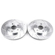 Load image into Gallery viewer, PowerStop Front Drilled &amp; Slotted Rotors Pair fits 2002 Lexus ES300 / 2006-2015 Lexus IS250 / 2005-2007 Toyota Avalon LIMI...