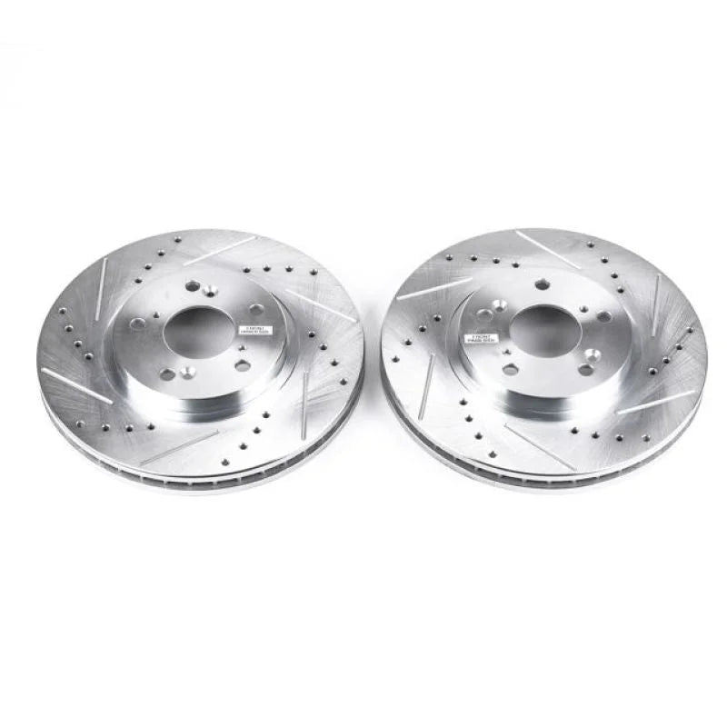 PowerStop Front Drilled & Slotted Rotors Pair fits 2002-2003 Acura CL / 2001 Acura CL Premium / 2001-2003 Acura CL Type-s ...