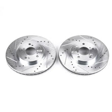 Load image into Gallery viewer, PowerStop Front Drilled &amp; Slotted Rotors Pair fits 2002-2003 Acura CL / 2001 Acura CL Premium / 2001-2003 Acura CL Type-s ...