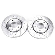 Load image into Gallery viewer, PowerStop Front Drilled &amp; Slotted Rotors Pair fits 2002-2007 Chrysler Town &amp; / 2001 2002 Chrysler Voyager / 2001-2003 Chry...