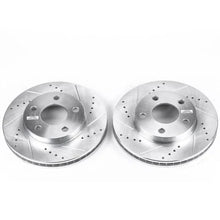 Load image into Gallery viewer, PowerStop Front Drilled &amp; Slotted Rotors Pair fits 2004 2005 Chevrolet Classic / 1997-2003 Chevrolet Malibu / 1999-2004 Ol...