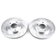 Load image into Gallery viewer, PowerStop Front Drilled &amp; Slotted Rotors Pair fits 2004 2005 Chrysler Sebring / 2001-2003 Chrysler Sebring LX / 2001-2005 ...