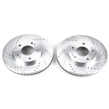 Load image into Gallery viewer, PowerStop Front Drilled &amp; Slotted Rotors Pair fits 2004 2005 Chrysler Sebring / 2001-2003 Chrysler Sebring LX / 2001-2005 ...
