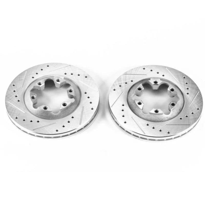 PowerStop Front Drilled & Slotted Rotors Pair fits 2004-2008 Chevrolet Colorado / 2004-2008 GMC Canyon / 2006 Isuzu i-280 ...