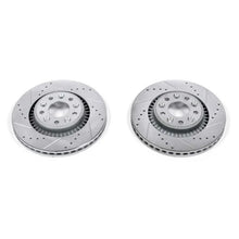 Load image into Gallery viewer, PowerStop Front Drilled &amp; Slotted Rotors Pair fits 2005-2007 Ford Five Hundred / 2005-2007 Ford Freestyle / 2008 2009 Ford...
