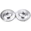 Load image into Gallery viewer, PowerStop Front Drilled &amp; Slotted Rotors Pair fits 2005-2010 Chrysler 300 / 2005-2020 Chrysler 300 C / 2008 Chrysler 300 L...