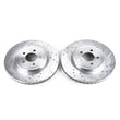 Load image into Gallery viewer, PowerStop Front Drilled &amp; Slotted Rotors Pair fits 2005-2010 Chrysler 300 / 2005-2020 Chrysler 300 C / 2008 Chrysler 300 L...