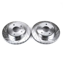 Load image into Gallery viewer, PowerStop Front Drilled &amp; Slotted Rotors Pair fits 2005-2010 Dodge Dakota / 2006 2007 Mitsubishi Raider Durocross / 2006-2...